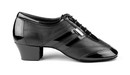 Zapatos de baile de hombre - Modelo PD012 Piel Negra Charol Negro